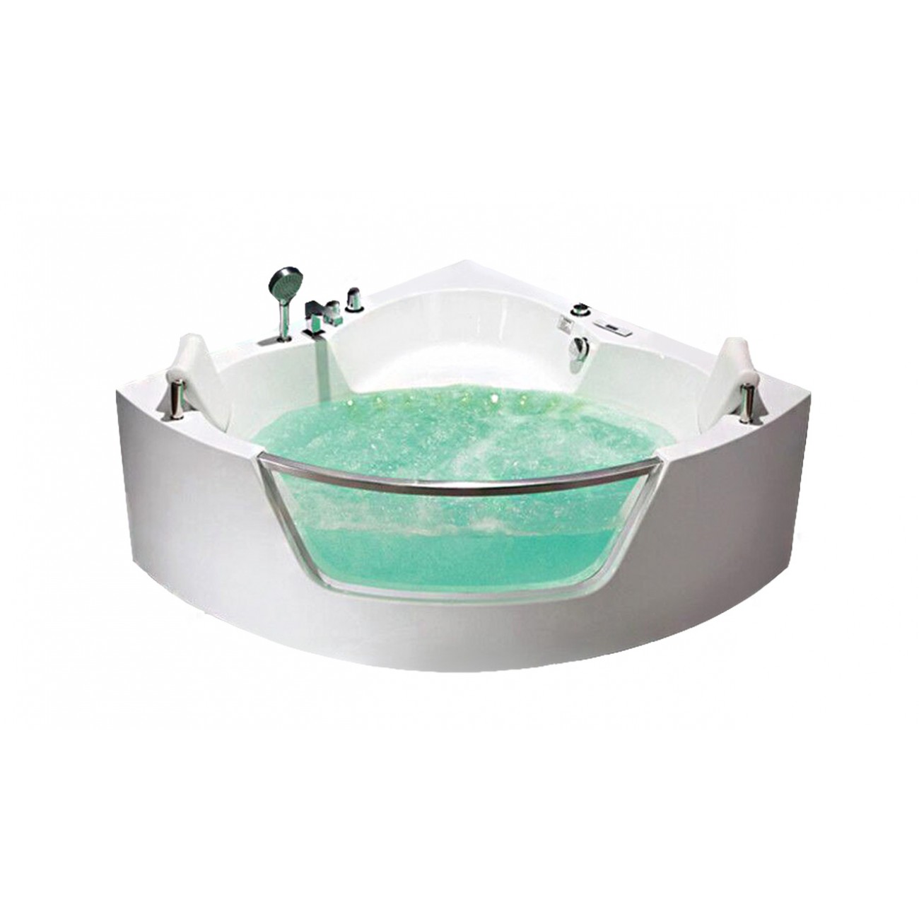 Гидромассажная ванна Frank 140x140 F164 угловая, белая, размер 140x140, цвет белый