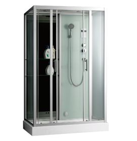 Душевая кабина Frank 140x85 F505-1 пристенная, профиль хром