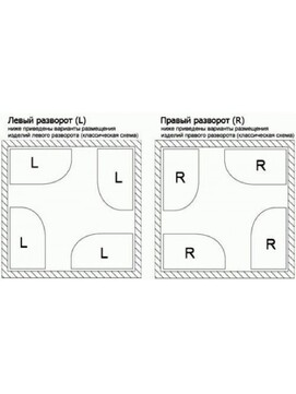 Фото Душевая кабина Frank F412/1L Black 120x80 143009 стекло прозрачное, профиль черный,  с крышей, левая