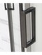 Фото Душевая кабина Frank F412/1L Black 120x80 143009 стекло прозрачное, профиль черный,  с крышей, левая 1