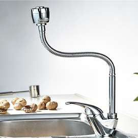 Фото Смеситель для кухни Frap H03 F4303 с гибким изливом и режимом душ, хром