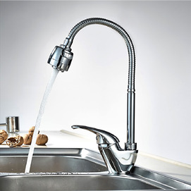 Фото Смеситель для кухни Frap H03 F4303 с гибким изливом и режимом душ, хром