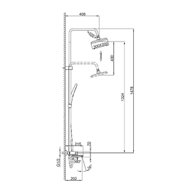 Фото Душевая стойка Frap H202 F24202-6 черная