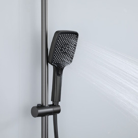 Фото Душевая стойка Frap H203 F24203-9 оружейная сталь