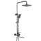 Фото Душевая стойка Frap H71 F2471-9 оружейная сталь 0