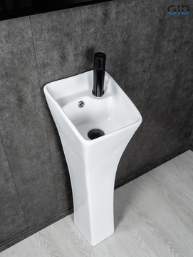 Раковина напольная GID Autonomo M9012 30x33 белая глянцевая, прямоугольная, керамика