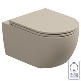 Подвесной унитаз GSG Ceramic Design Like LKWCSO034 бежевый матовый