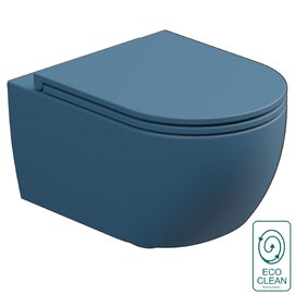 Подвесной унитаз GSG Ceramic Design Like LKWCSOECBI000/027 белый, синий матовый