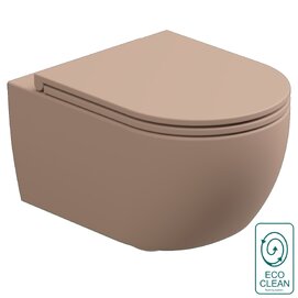 Подвесной унитаз GSG Ceramic Design Like LKWCSOECBI000/032 белый, розовый матовый