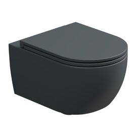 Подвесной унитаз GSG Ceramic Design Like RULKWCSOECBI000/028FI белый, серый матовый