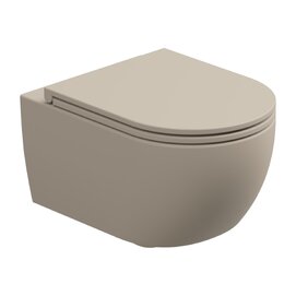 Подвесной унитаз GSG Ceramic Design Like RULKWCSOECBI000/034FI белый, бежевый матовый