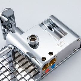 Фото Гигиенический душ со смесителем Gappo G7295-10 c полочкой, хром