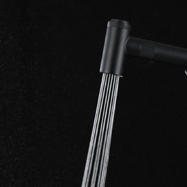 Фото Гигиенический душ со смесителем Gappo G7295-16 c полочкой, черный