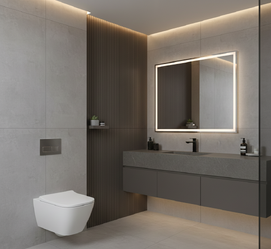 Фото Унитаз подвесной Geberit Smyle 500.683.00.2 безободковый, закрытая форма с сиденьем микролифт, быстросъемное