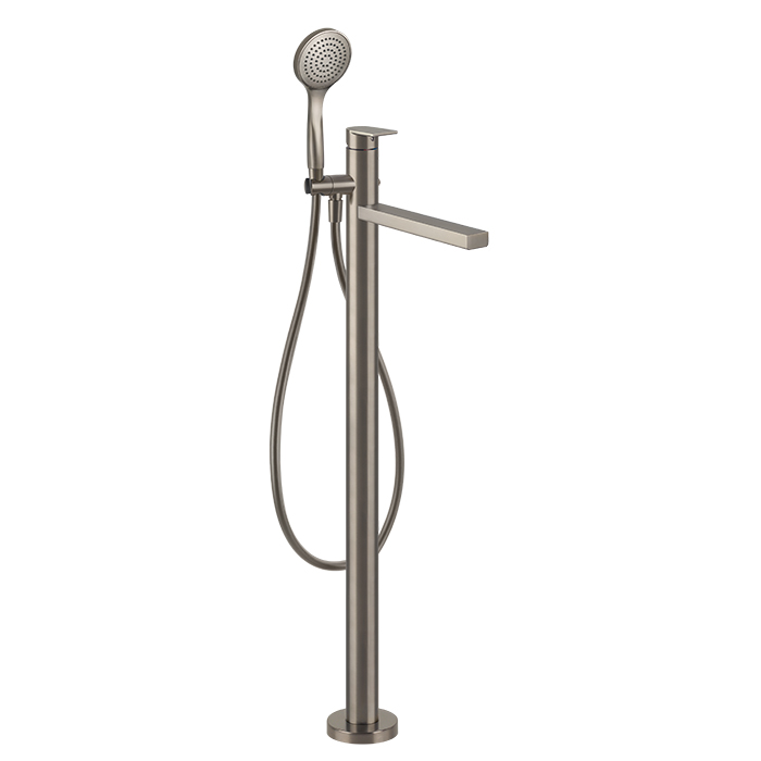 Напольный смеситель для ванны Gessi Emporio Via Manzoni 24982#149 цвет: Finox Brushed Nickel