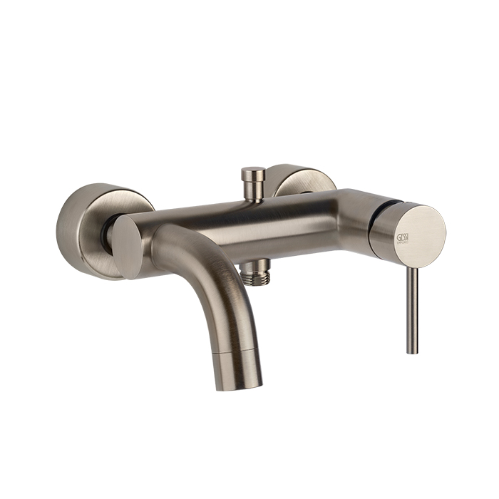 Смеситель для ванны и душа Gessi Emporio Via Tortona 18613#149 цвет: Finox Brushed Nickel