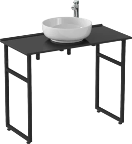 Мебель для ванной Good Door  60 см напольная, черная глянцевая