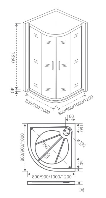 Душевой угол Good Door Infinity R-120-C-CH  120х80, размер 120х80, цвет хром - фото 2