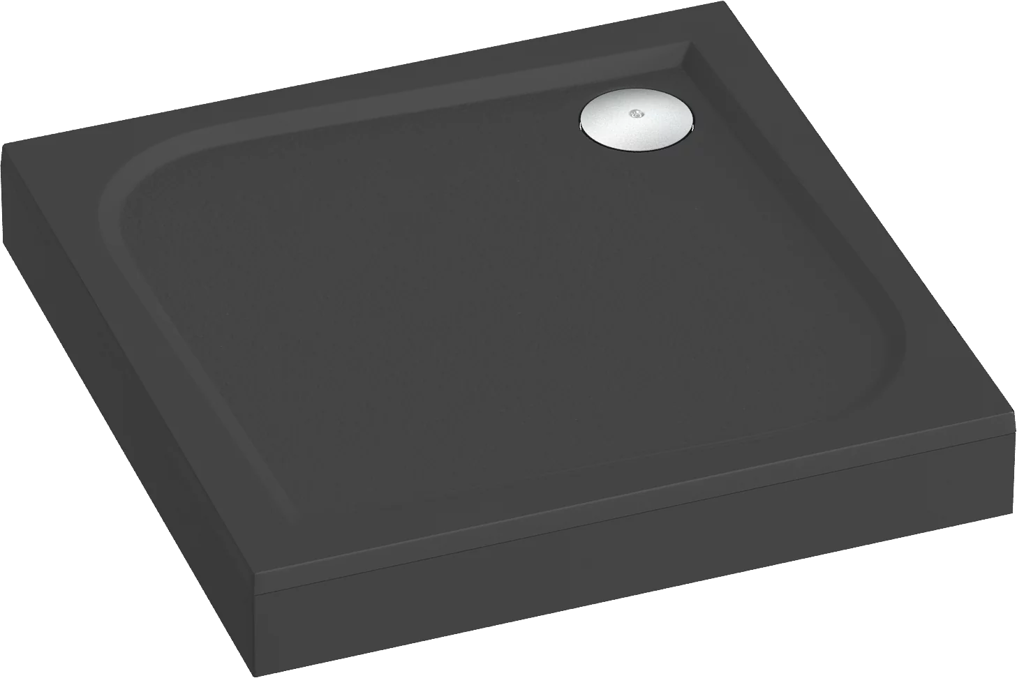 Душевой поддон из искусственного камня Good Door Квадро 100x100 черный ЛП00030, размер 100х100 - фото 5