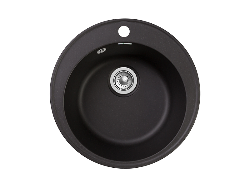 Кухонная мойка Granfest Quarz 48 см GF-Z08 черная, цвет черный 08 черный - фото 2