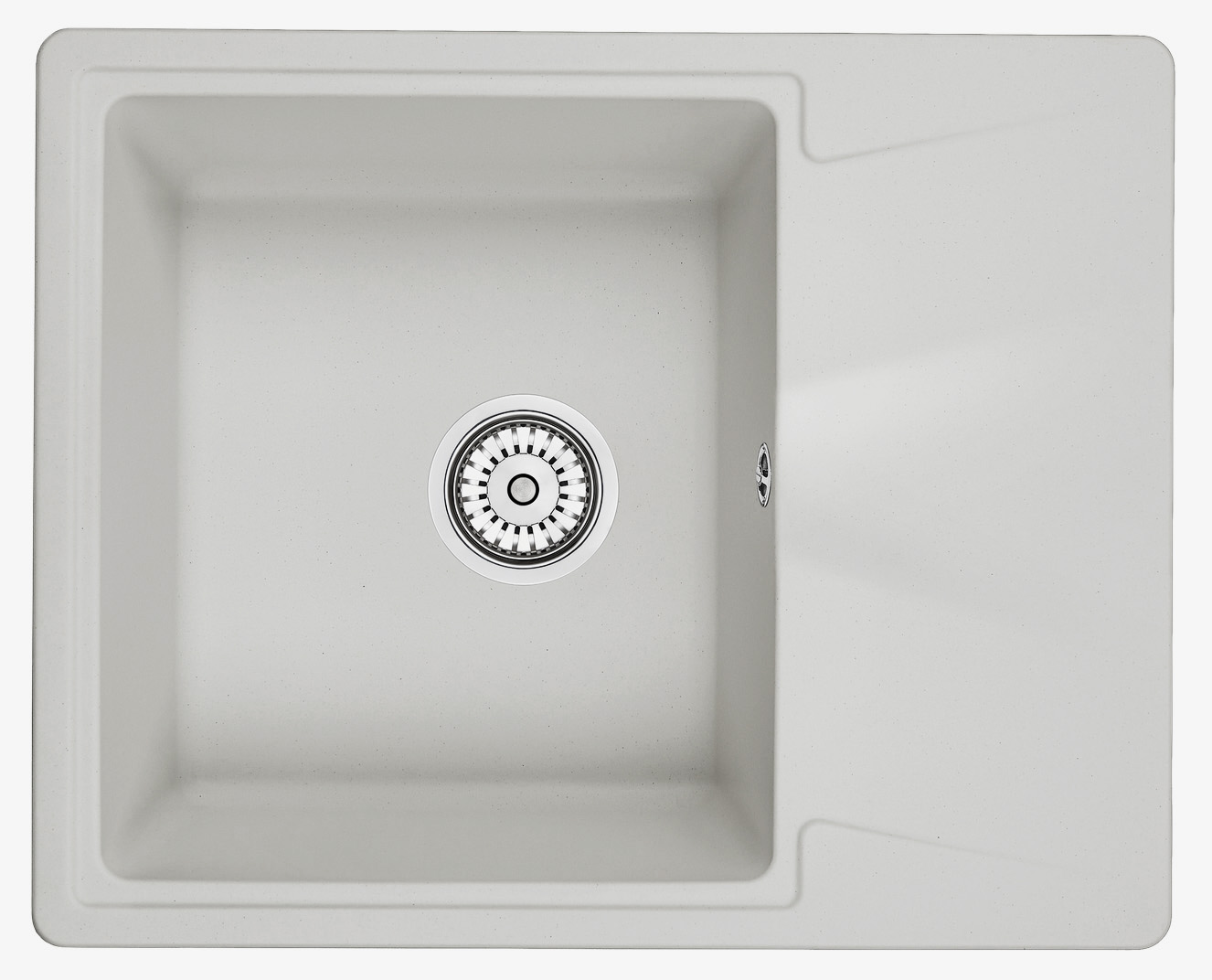 Кухонная мойка Granula 60 см 6201, АРКТИК, цвет белый - фото 1