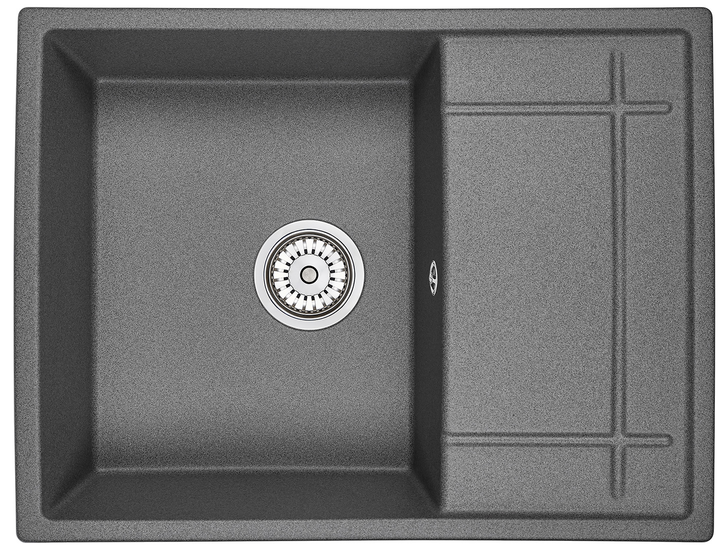 Кухонная мойка Granula 6501, Графит (черно-серый), цвет черный 6501, Графит (черно-серый) - фото 3