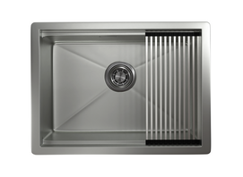 Кухонная мойка Granula Kitchen Space 60 см 6045U, СТАЛЬ МАТОВАЯ