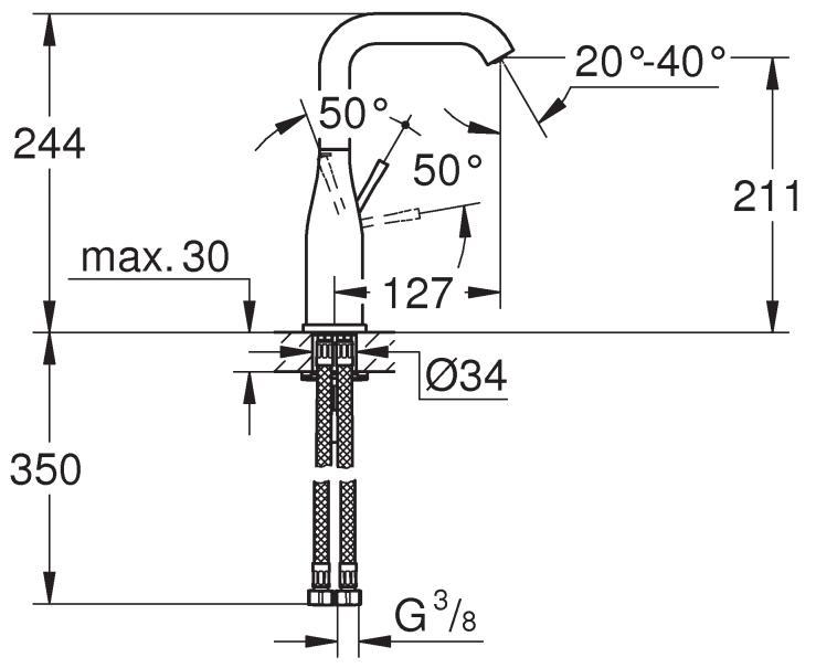 Смеситель для кухни Grohe Essence 23541001, цвет хром - фото 3