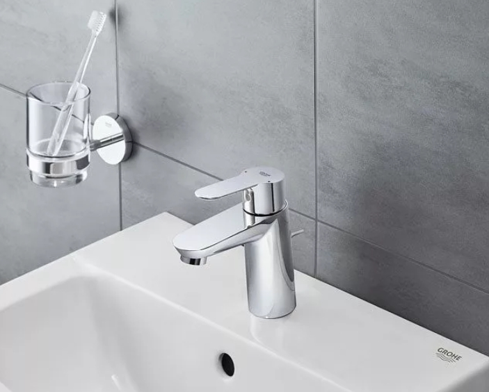 Смеситель для раковины Grohe BauEdge S-Size 23757000 с гигиеническим душем, цвет хром - фото 2