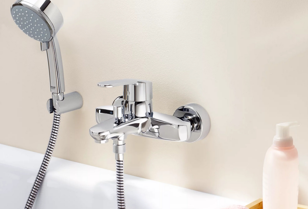 Смеситель для ванны и душа Grohe BauFlow 23601000, цвет хром - фото 3