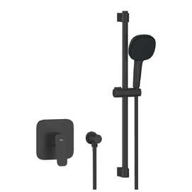 Душевой гарнитур Grohe Cubeo 1053352430 без излива, черный матовый