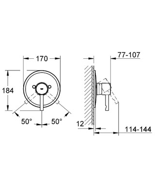 Смеситель для душа Grohe Essence 19286000, цвет хром - фото 2