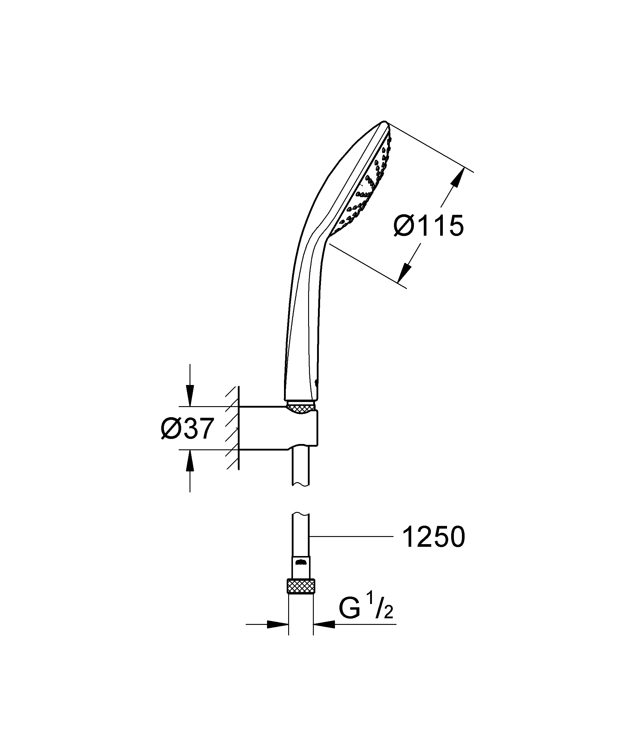 Гарнитур Grohe Euphoria 27354000, цвет хром - фото 2