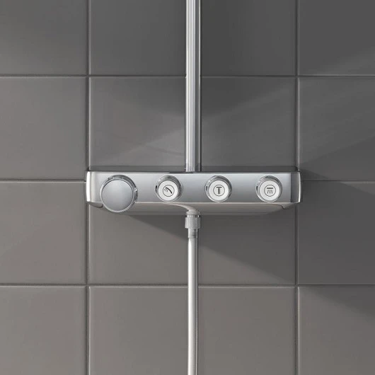 Душевая стойка Grohe Euphoria SmartControl 26507000 хром, со смесителем и термостатом - фото 5