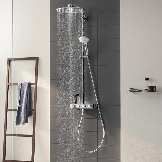 Душевая стойка Grohe Euphoria SmartControl 26507000 хром, со смесителем и термостатом - фото 6