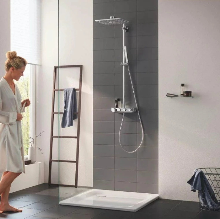 Душевая стойка Grohe Euphoria SmartControl 26508LS0 хром, со смесителем и термостатом - фото 2