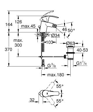 Смеситель для биде Grohe Eurosmart 32929002, цвет хром - фото 2