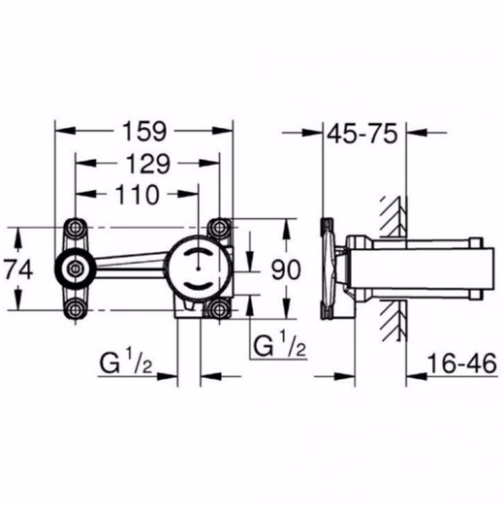 Смеситель для раковины Grohe Eurostyle 23571000, цвет хром - фото 2