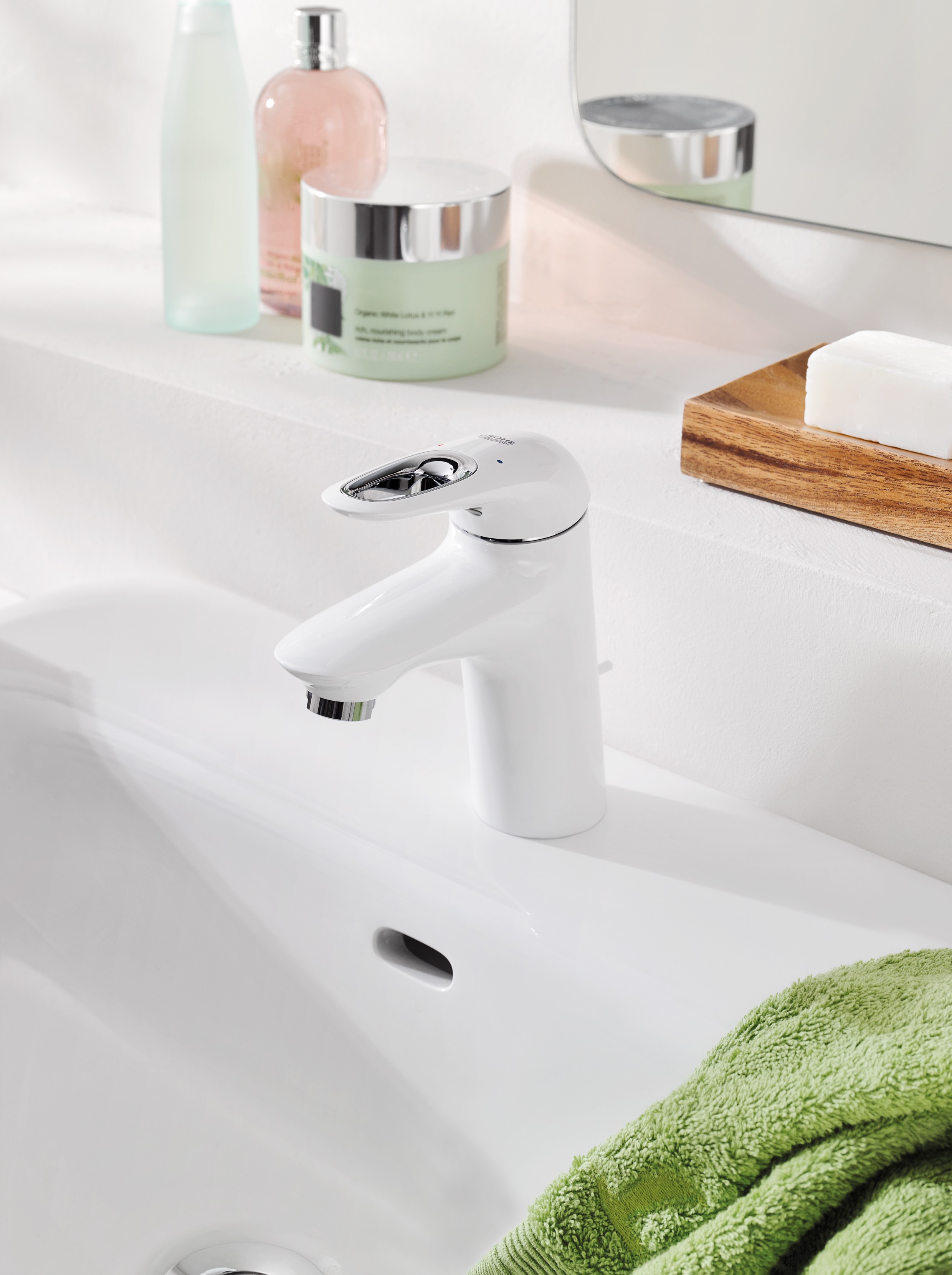 Смеситель для раковины Grohe Eurostyle 33558LS3, цвет белый - фото 2