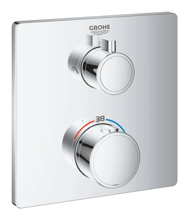 Встраиваемый смеситель для душа Grohe Grohtherm 24079000 хром, с термостатом, без скрытой части