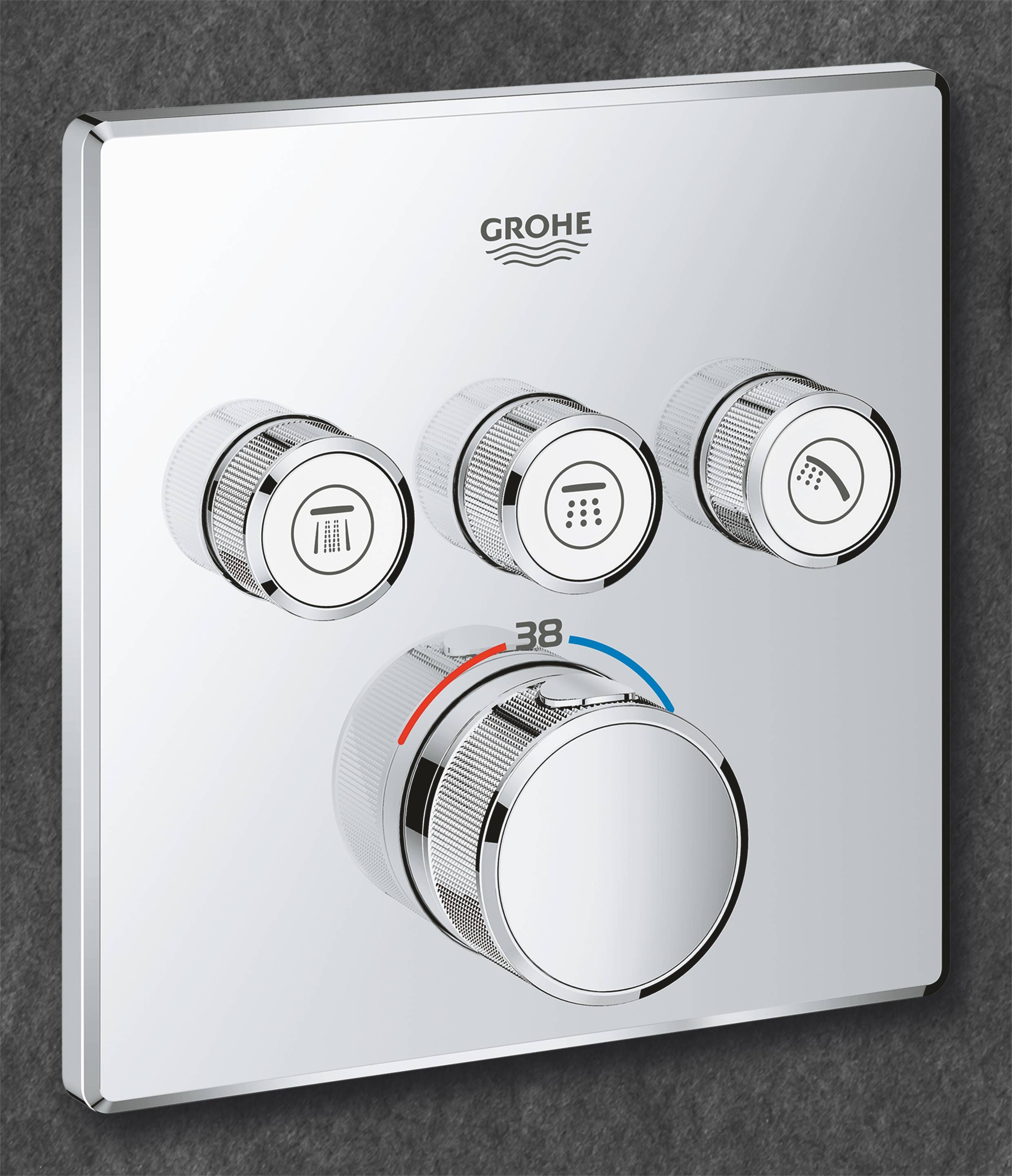 Смеситель для ванны и душа Grohe Grohtherm SmartControl 29126000, цвет хром - фото 2