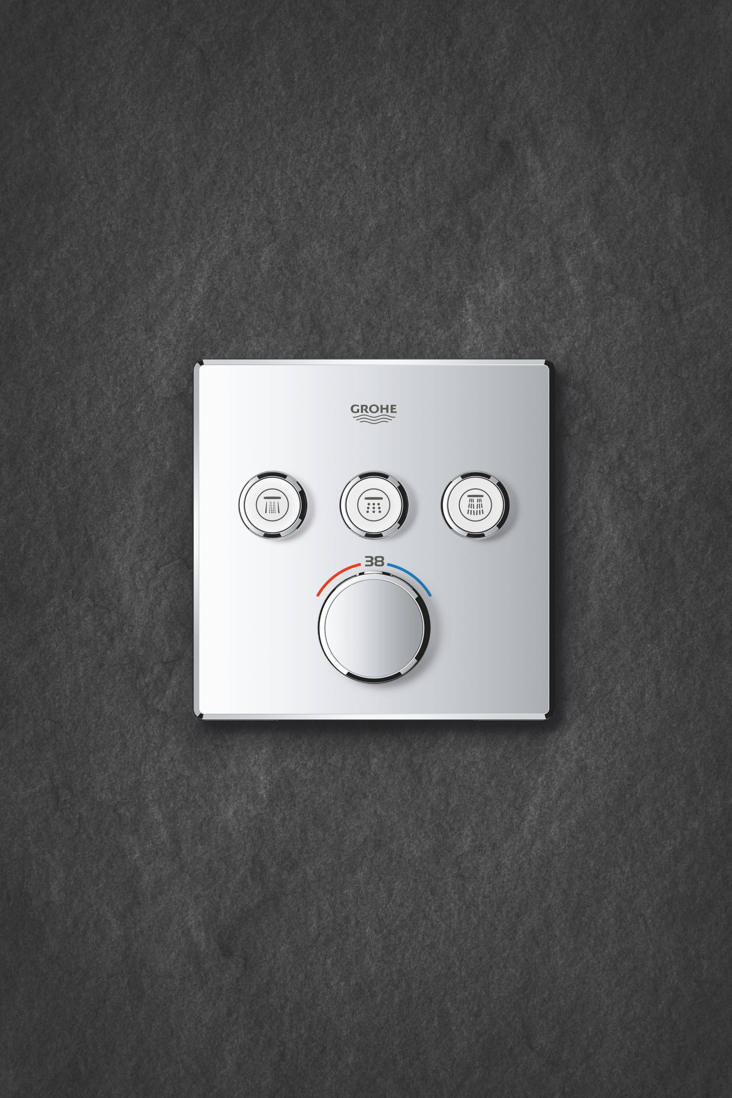 Смеситель для ванны и душа Grohe Grohtherm SmartControl 29126000, цвет хром - фото 3