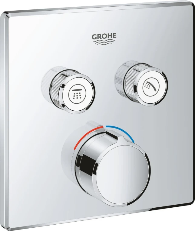 Встраиваемый смеситель для душа Grohe Grohtherm SmartControl 29148000 хром, с термостатом, без скрытой части