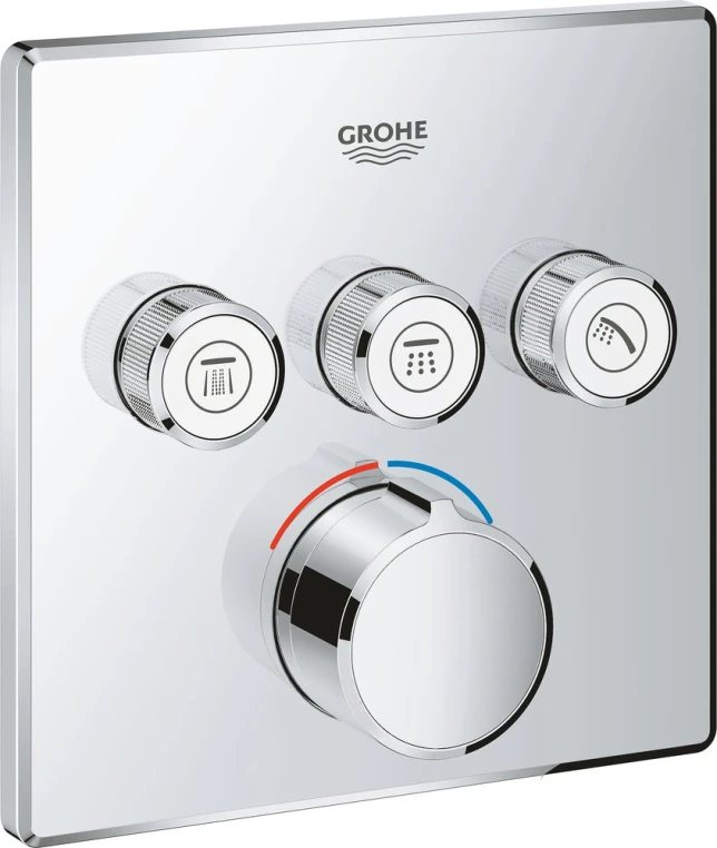 Встраиваемый смеситель для душа Grohe Grohtherm SmartControl 29149000 хром, без скрытой части - фото 1