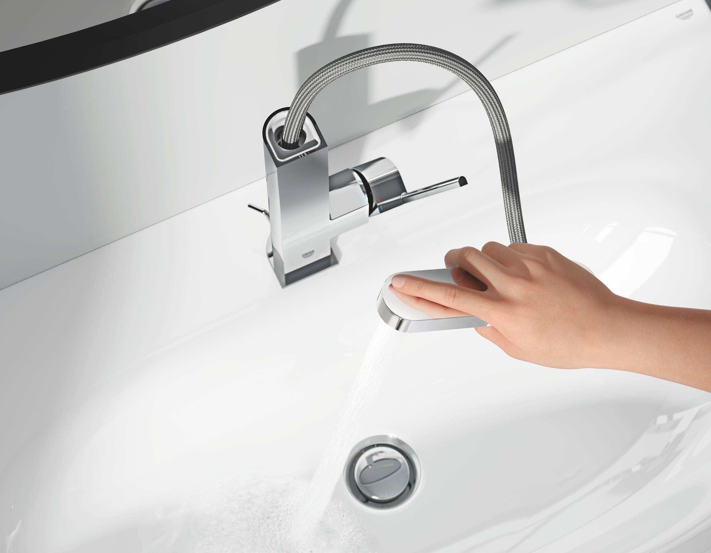 Смеситель для раковины Grohe Plus 23843003, цвет хром - фото 2