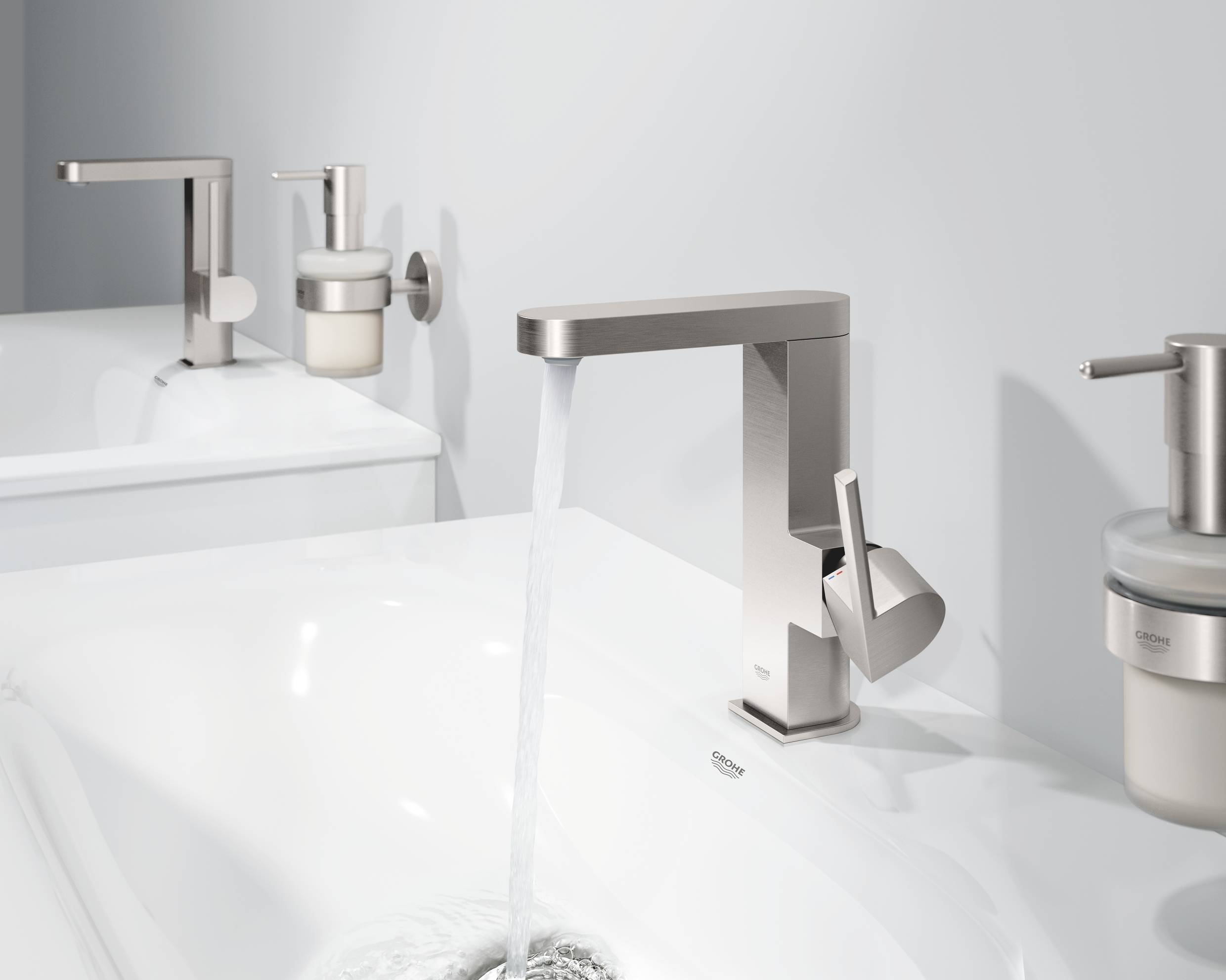 Смеситель для раковины Grohe Plus 23871003, цвет хром - фото 5