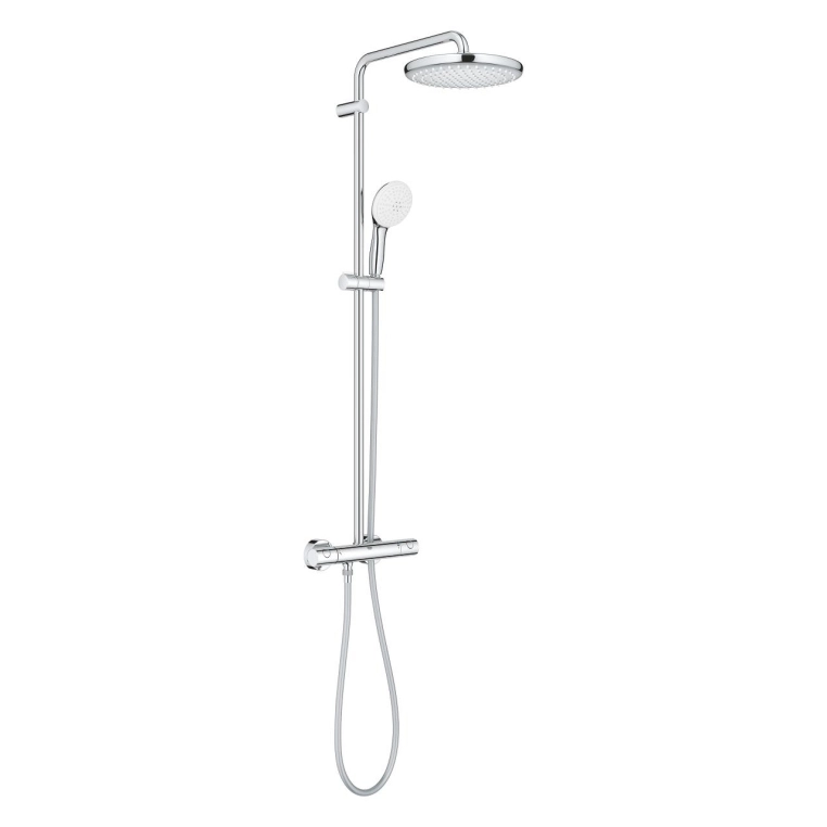 Душевая стойка Grohe Tempesta 26670001 хром, со смесителем и термостатом - фото 2