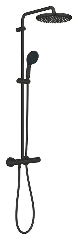 Душевая стойка Grohe Tempesta System 266702431 с термостатом, черная матовая