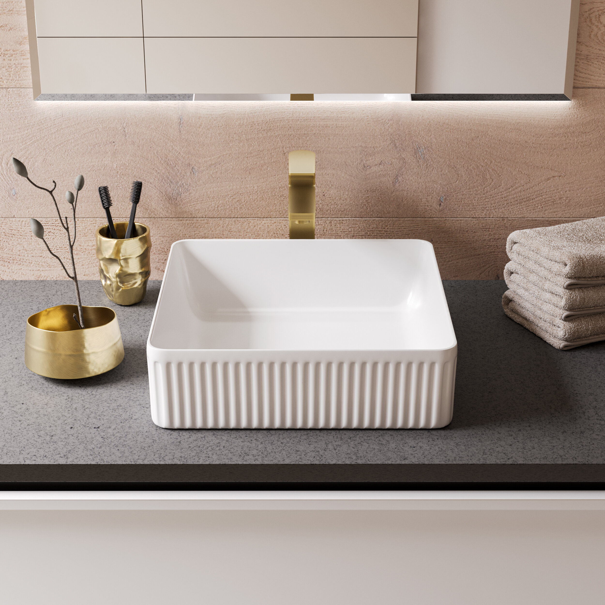 Раковина накладная Grossman 40 см GR-3061 белая 3700₽