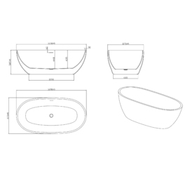    Grossman Classic 170x87 GR-2503M  